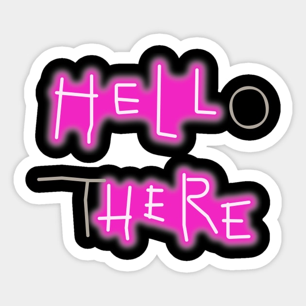 Hell Here Sticker by ChristopherDesigns